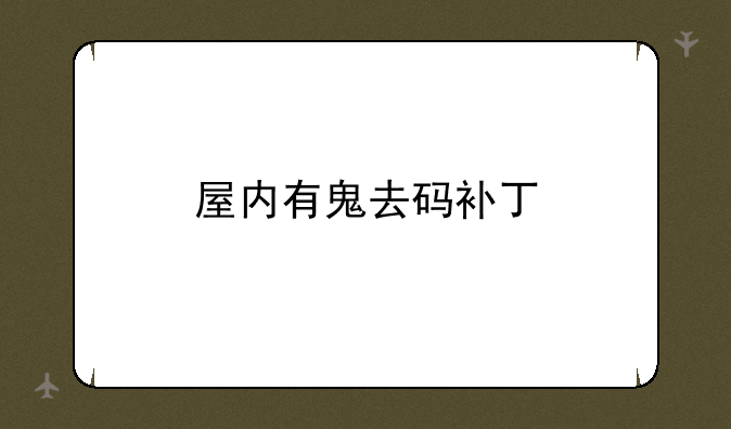 屋内有鬼去码补丁
