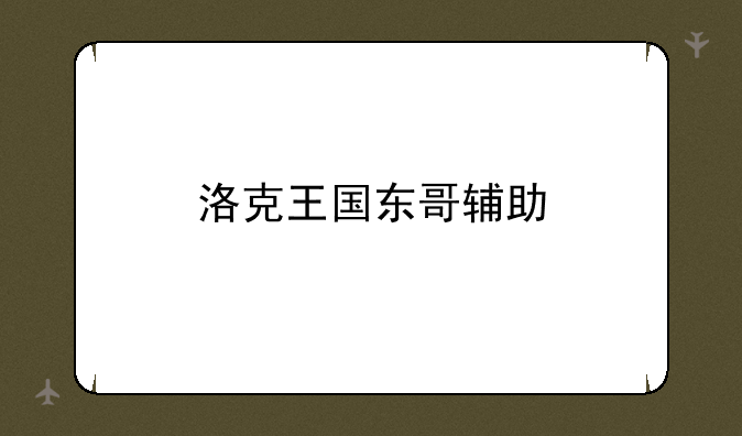 洛克王国东哥辅助