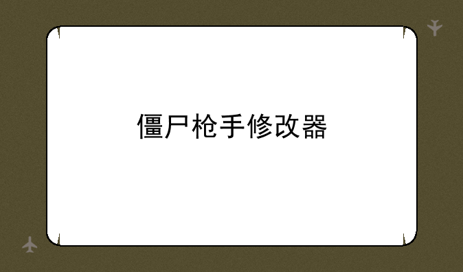 僵尸枪手修改器