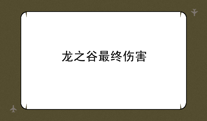 龙之谷最终伤害