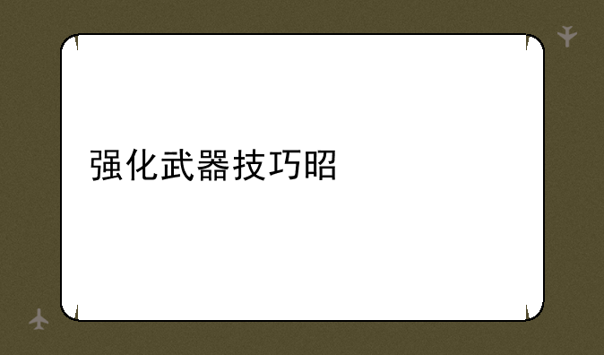 强化武器技巧是什么