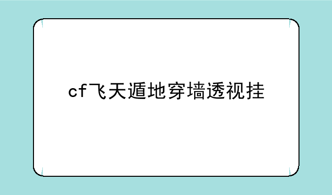 cf飞天遁地穿墙透视挂
