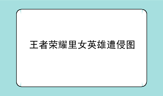 王者荣耀里女英雄遭侵图
