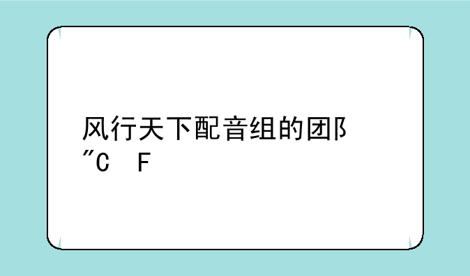 风行天下配音组的团队成员