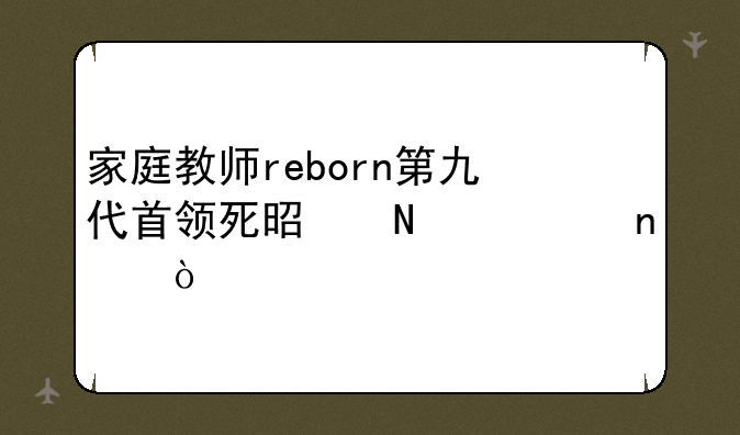 家庭教师reborn第九代首领死是哪一集？