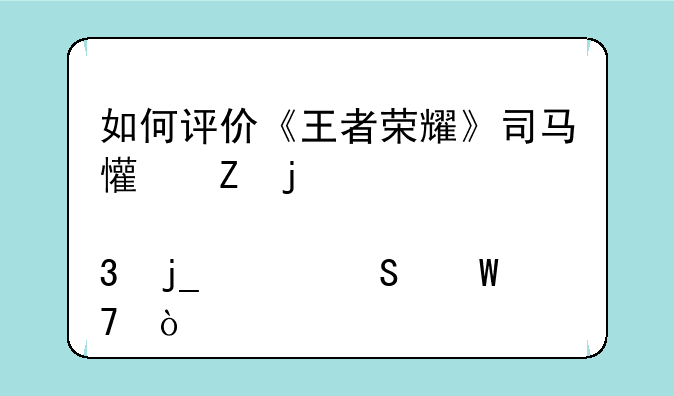如何评价《王者荣耀》司马懿新皮肤「暗渊魔法」？