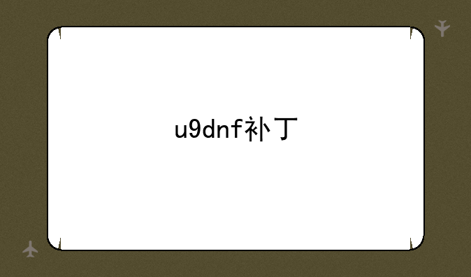 u9dnf补丁