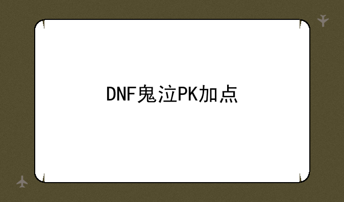 DNF鬼泣PK加点