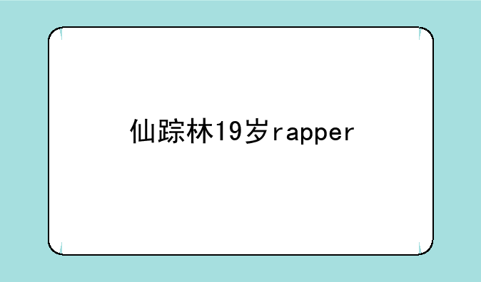 仙踪林19岁rapper